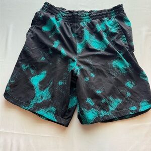 Under Armour Brand, Turquoise & Black Swim Shorts, Boy’s (Size YXL) Clothing
